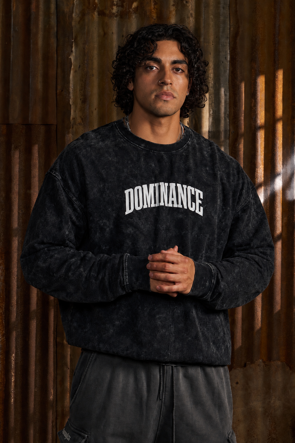 Crewneck Sweatshirt: Black