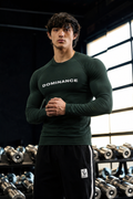 Compression T-Shirt: Olive Green Full Sleeve