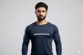 Compression T-Shirt: Navy Blue Full Sleeve